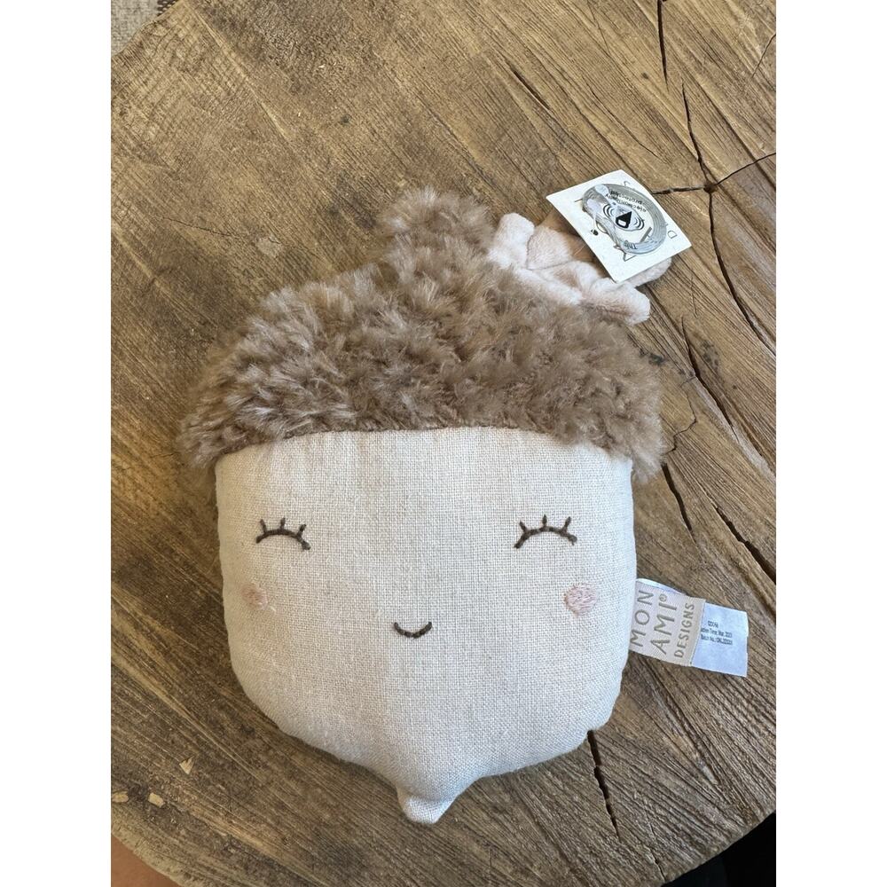 Mon Ami Nutty Acorn Plush Tan Decor Stuffie New